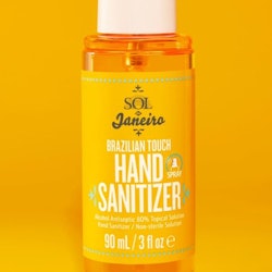 Sol de Janeiro's Brazilian Touch Hand Sanitizer Spray in bottle.