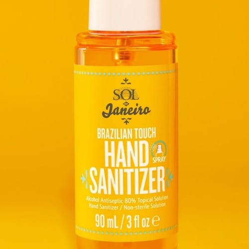 Sol de Janeiro's Brazilian Touch Hand Sanitizer Spray in bottle.