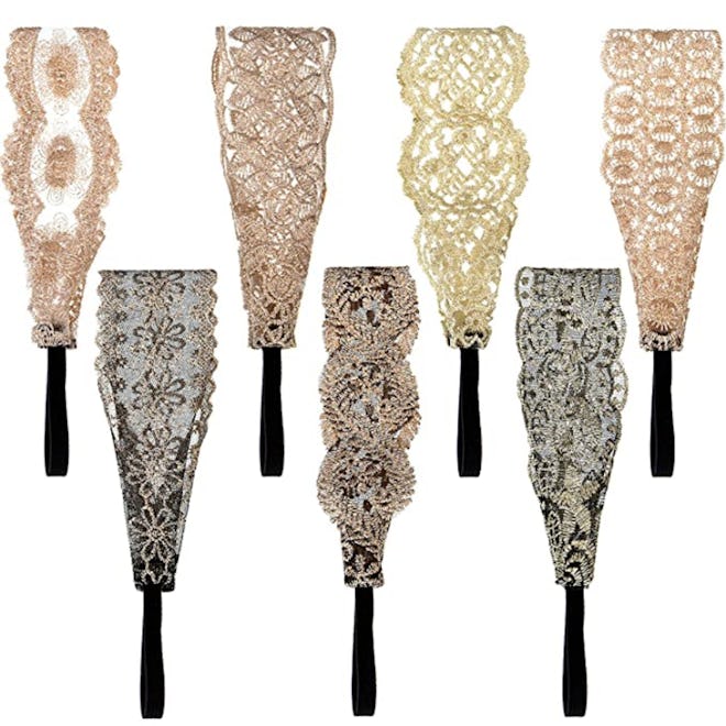 If you're looking for comfortable headbands, consider this pack of  pretty lace ones that add a touc...