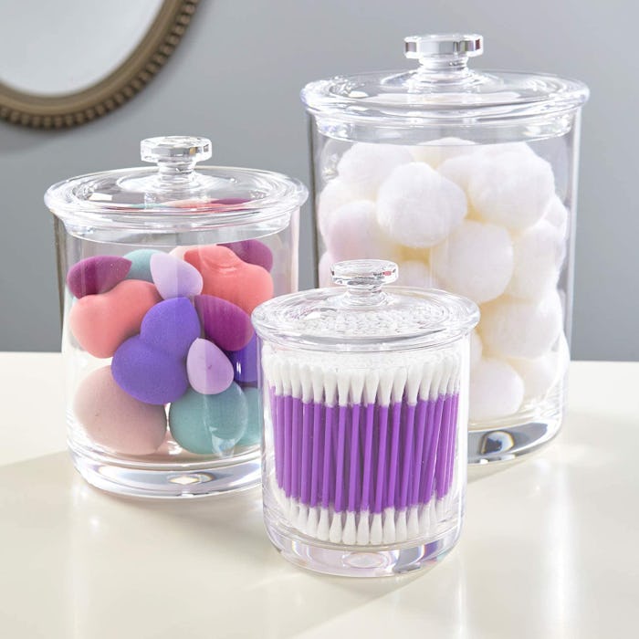 STORi Premium Quality Plastic Apothecary Jars (Set Of 3)