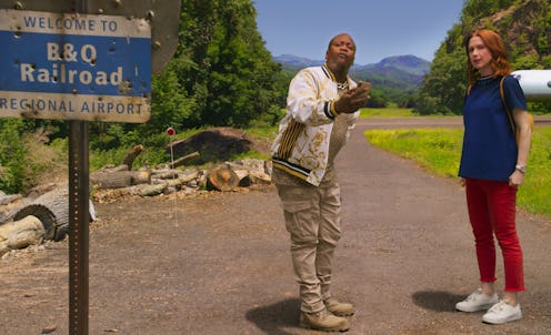 TITUSS BURGESS as TITUS and ELLIE KEMPER in 'UNBREAKABLE KIMMY SCHMIDT KIMMY VS. THE REVEREND'