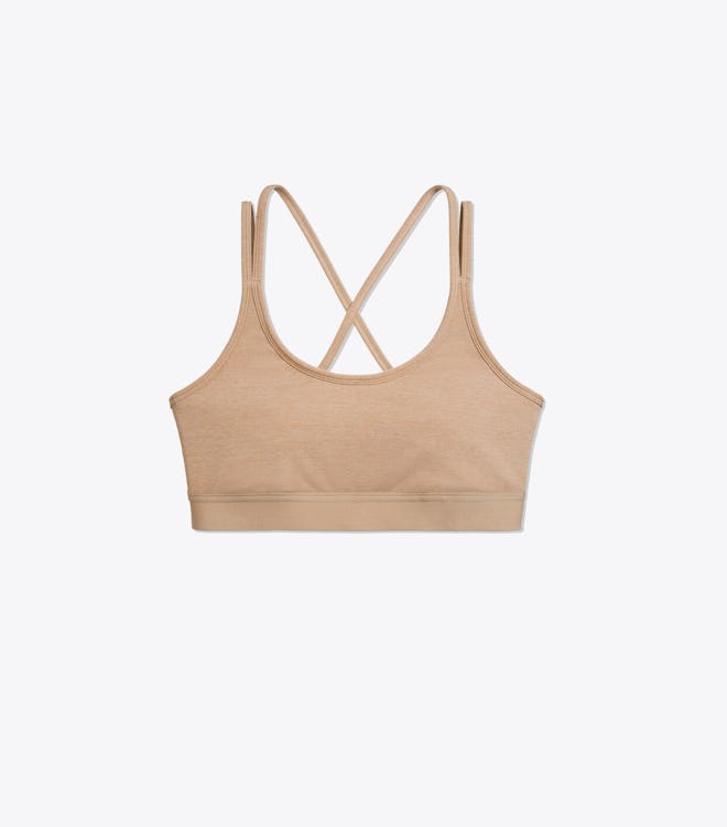 Mélange Cross-Back Bra 