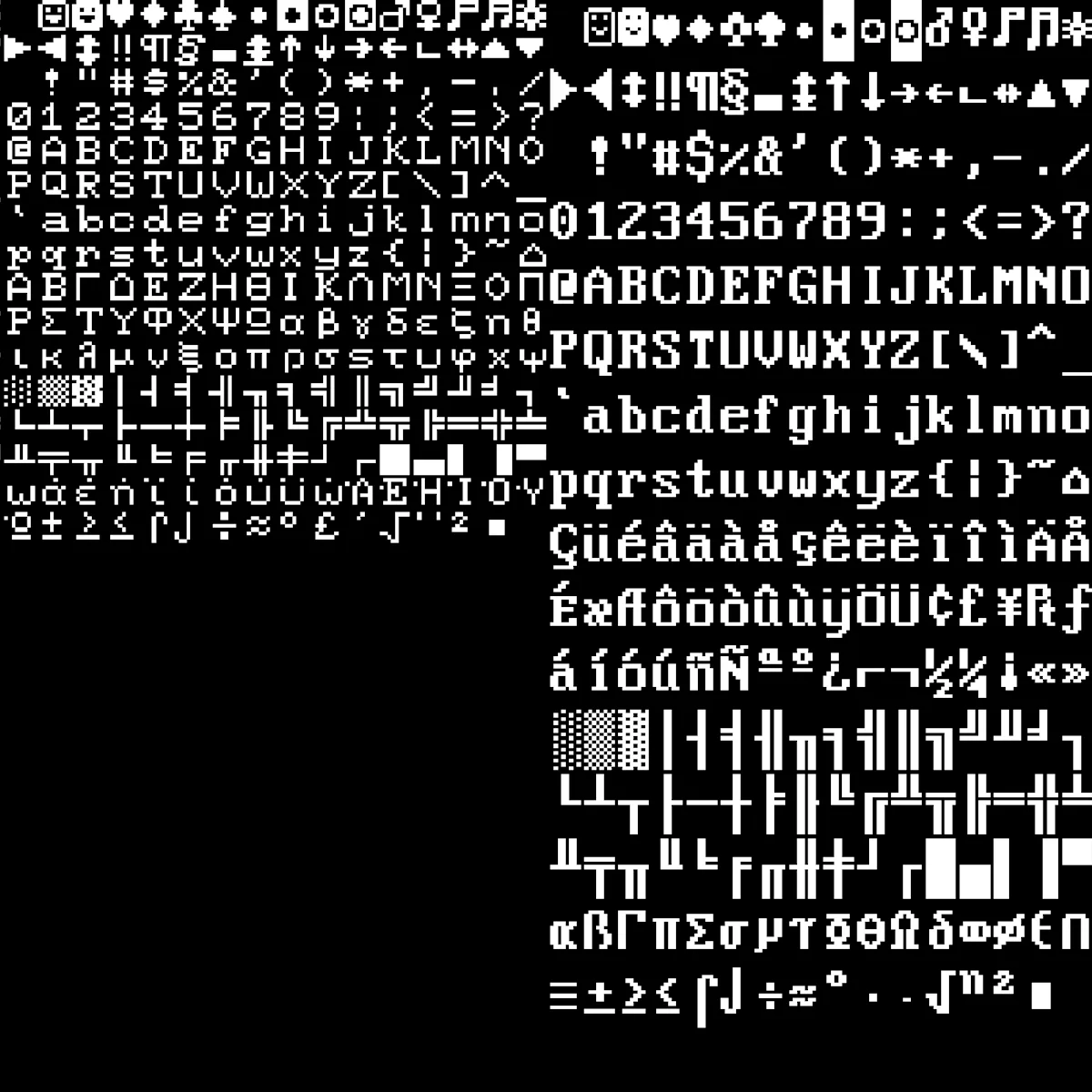 First Rudimentary Computer Font A hacker is extracting long-dead fonts from classic computers
