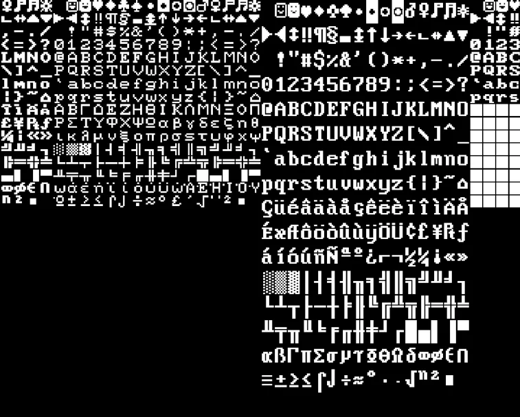 Old Computer Code Font A hacker is extracting long-dead fonts from classic computers