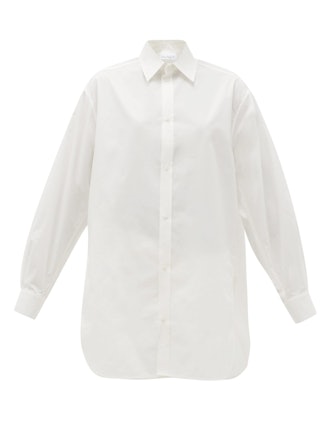 Oversized Dropped-shoulder Cotton-Blend Shirt