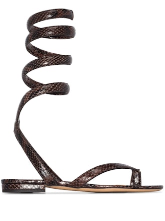 Wrap-Around Ankle Strap Sandals