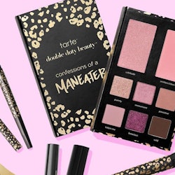 Tarte's Confessions of a Maneater Eye & Cheek Palette alongside other Maneater collection products.