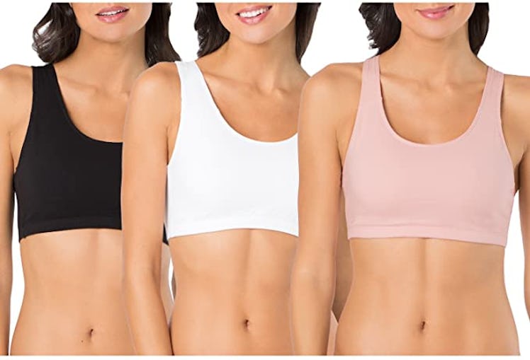 Fruit of the Loom Built-Up Sports Bra (3-Pack)