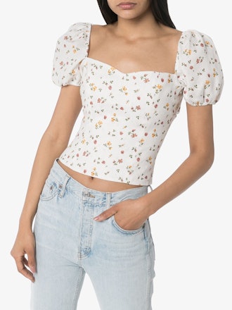 Casterly Floral-Print Top