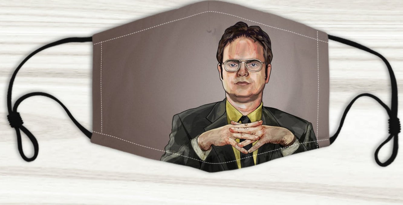 Face masks with characters from 'The Office' make social distancing more fun