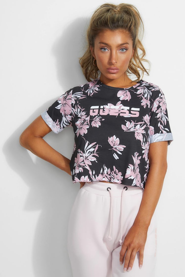 Printed Cropped Shirt