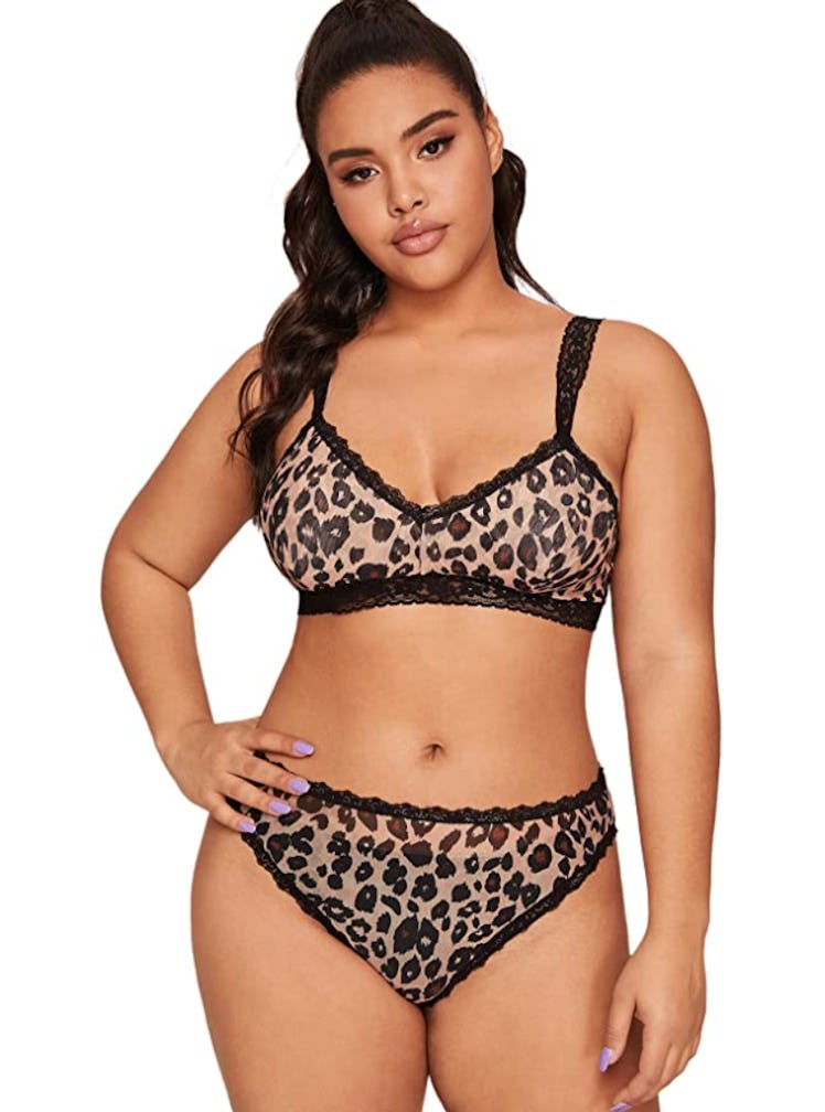 MAKEMECHIC Women's Plus Sexy 2-Piece Set