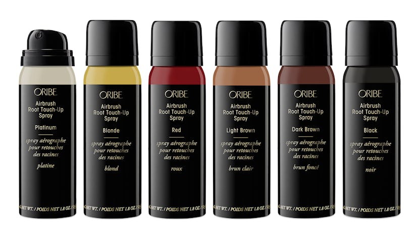 Oribe's Airbrush Root Touch-Up Spray now comes in a package double the size