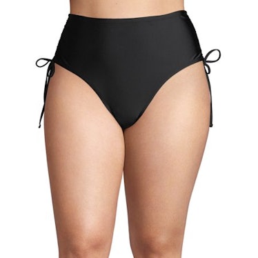 Time and Tru Women's Plus Size Cinch Tie Bikini Swimsuit Bottoms