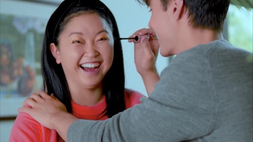 Lana Condor's boyfriend did her makeup on YouTube.