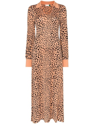 Piper Leopard-Print Midi Dress
