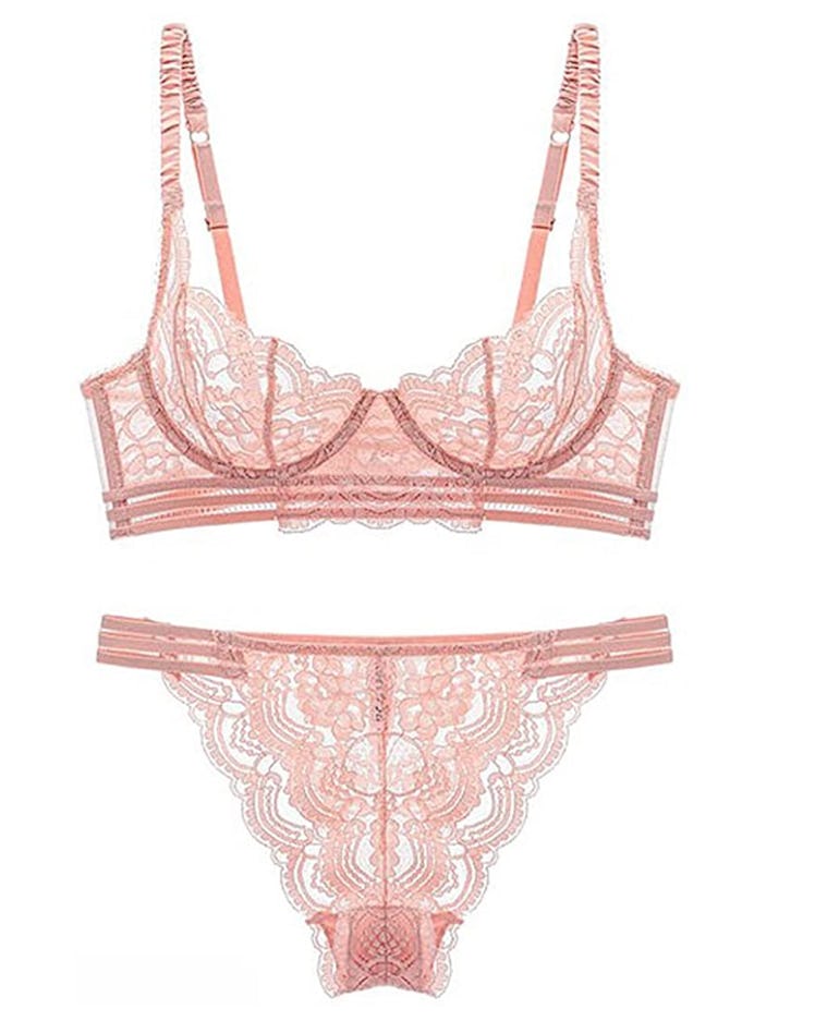 Guoeappa Women's Sexy Soft Lace Lingerie Set