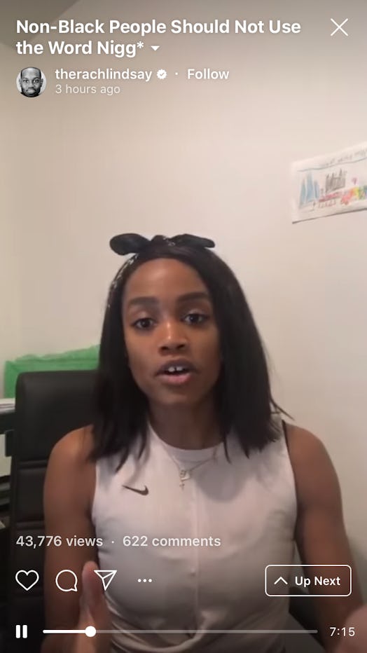 Rachel Lindsay responds to Hannah Brown's apology for singing the N-word