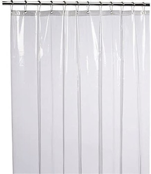 LiBa Mildew Resistant Antimicrobial Shower Curtain Liner