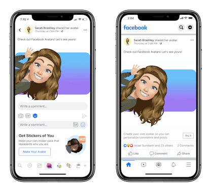 カスタマイズした後にFacebookのアバターを使用する方法は次のとおりです。