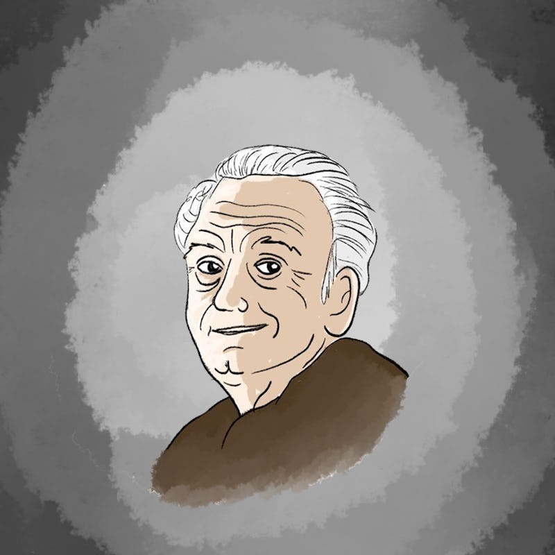 Emperor Palpatine illustration on grey background