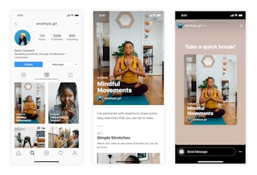Here's how to use Instagram's new Guides feature to access wellness content.
