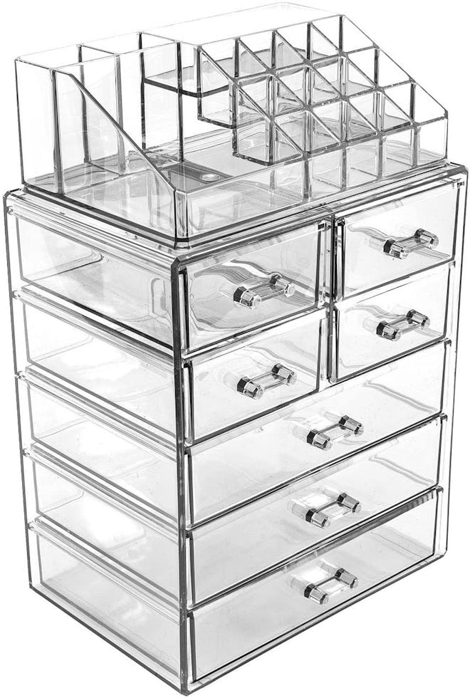 Cosmetic Makeup and Jewelry Storage Case Display