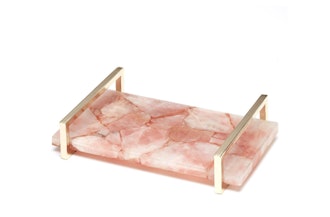 Pink Quartz Decorative Tray