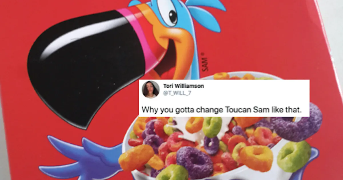 Twitter Froot Face These Tweets About Froot Loops' Toucan Sam 2020 Redesign Don't Hold Back