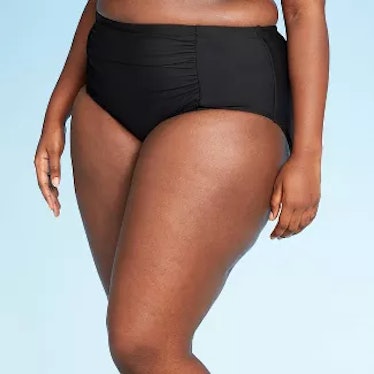 Sea Angel Women's Plus Size High Waist Bikini Bottom