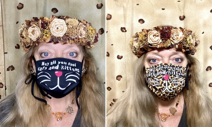 Carole Baskin has face masks for sale.
