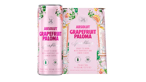 Absolut grapefruit paloma canned cocktail