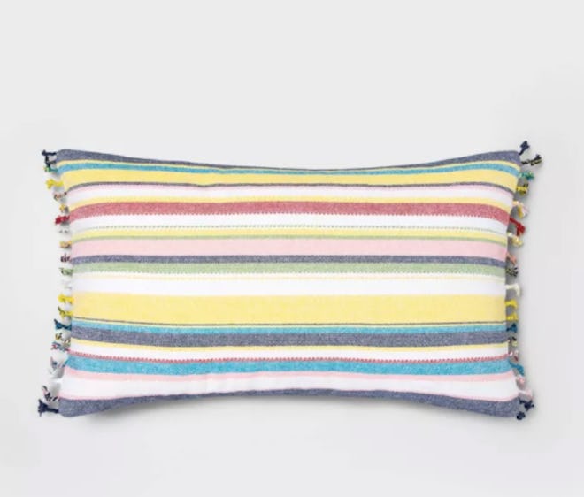 Woven Multi Stripe Pillow