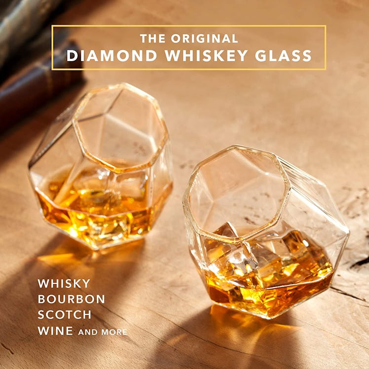 Dragon Glassware Diamond Whiskey Glasses (Set Of 2)