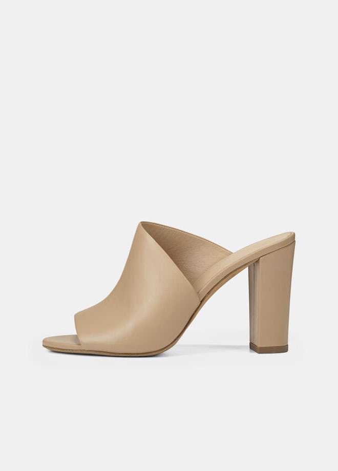 Leather Hanna Mule