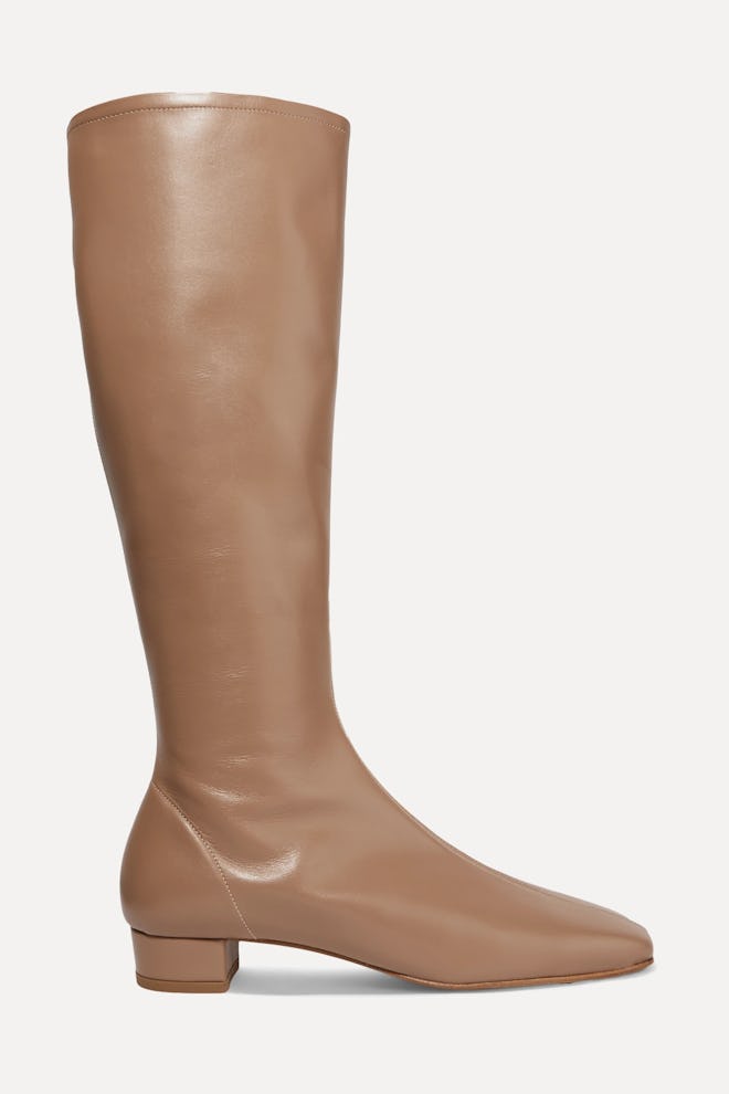 Edie leather knee boots