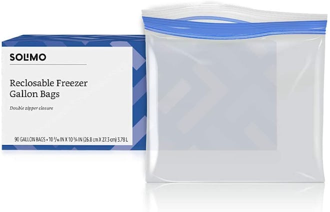Solimo Freezer Gallon Bags (90 Count)