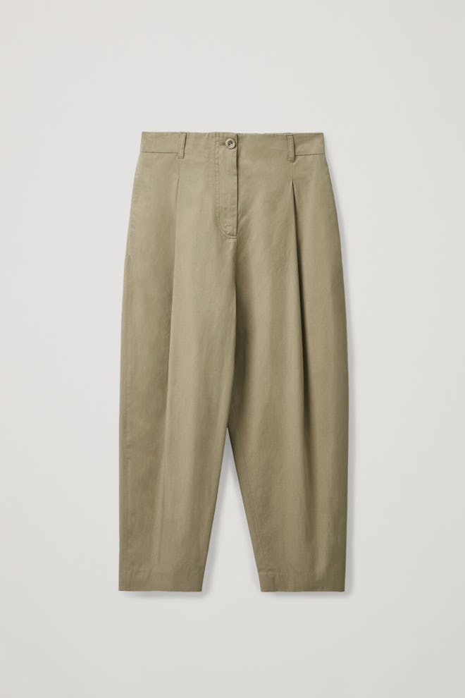 Rounded Cotton Pants 