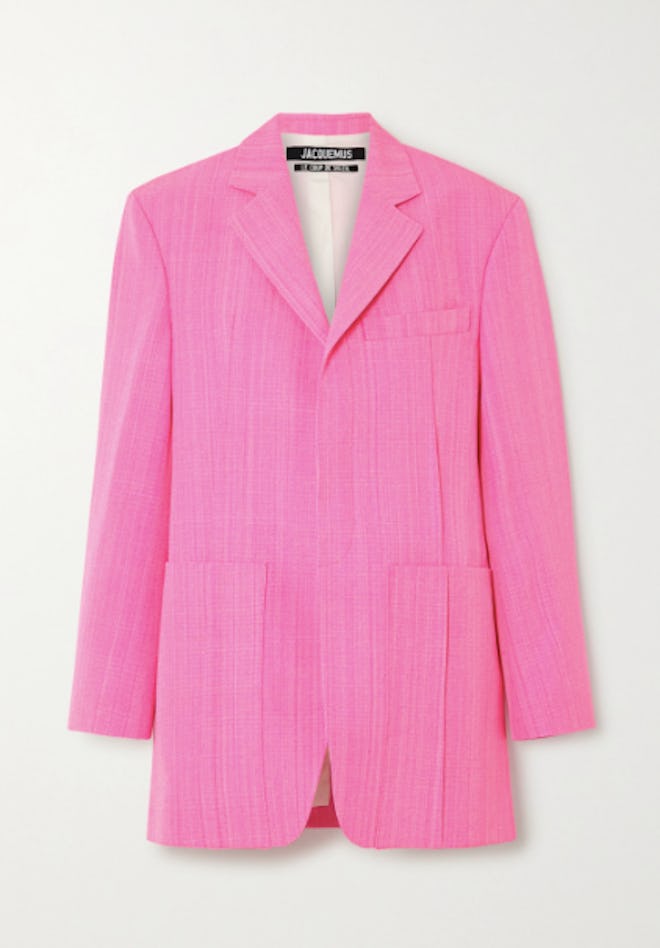 JACQUEMUS Oversized woven blazer