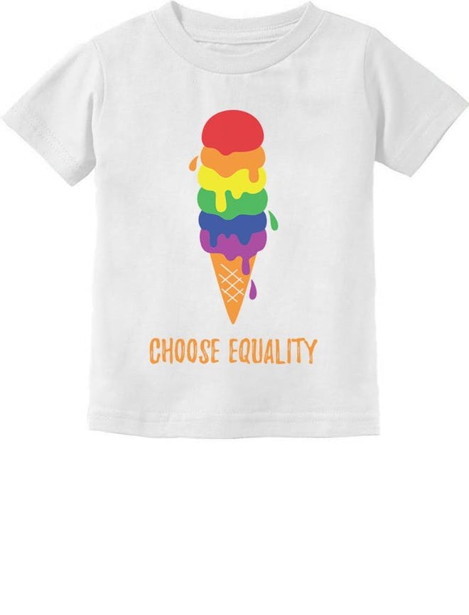 Equality Ice Cream Pride Flag Toddler Kids T-Shirt