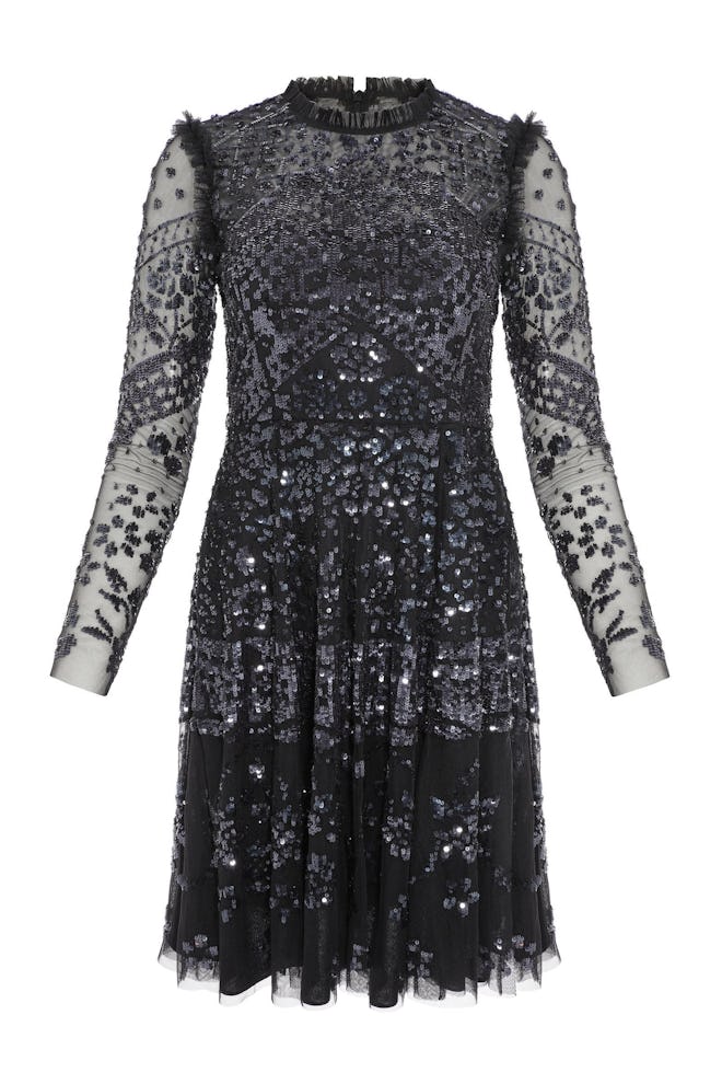 Needle & Thread Aurora Sequin-Embellished Tulle Mini Dress