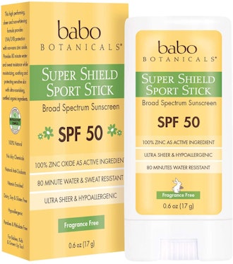 Babo Botanicals Super Shield Zinc Sport Stick Sunscreen SPF 50