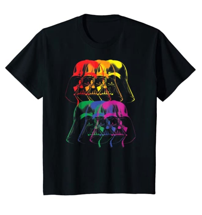 Star Wars Darth Vader Rainbow Darkside Pride Graphic T-Shirt