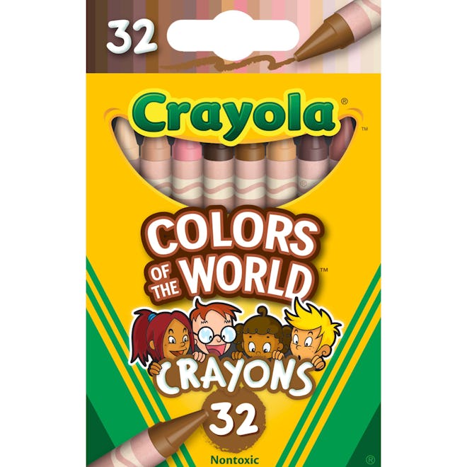 Crayola Crayons 32 Pack, Colors of the World, Multicultural Crayons