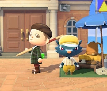 "animal crossing new horizons logo" sticker by dumplingchan ‘Animal Crossing’ visitors guide: How to get Redd, Celeste, Flick, and more