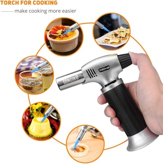 Sondiko Butane Torch With Safety Lock and Adjustable Flame