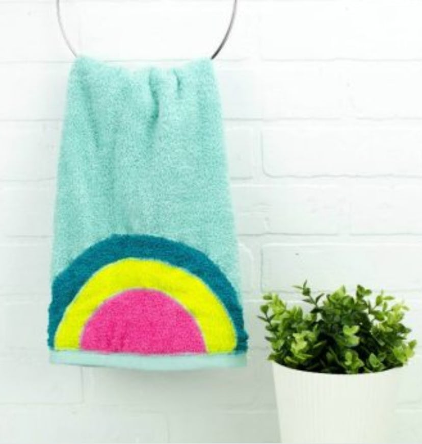 rainbow towel, pride crafts