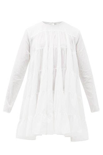 Merlette Soliman Tiered Cotton Mini Dress