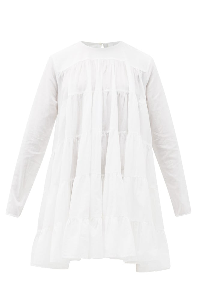 Merlette Soliman Tiered Cotton Mini Dress