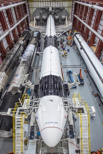 SpaceX Crew Dragon: impressive photos show capsule mounted onto Falcon 9